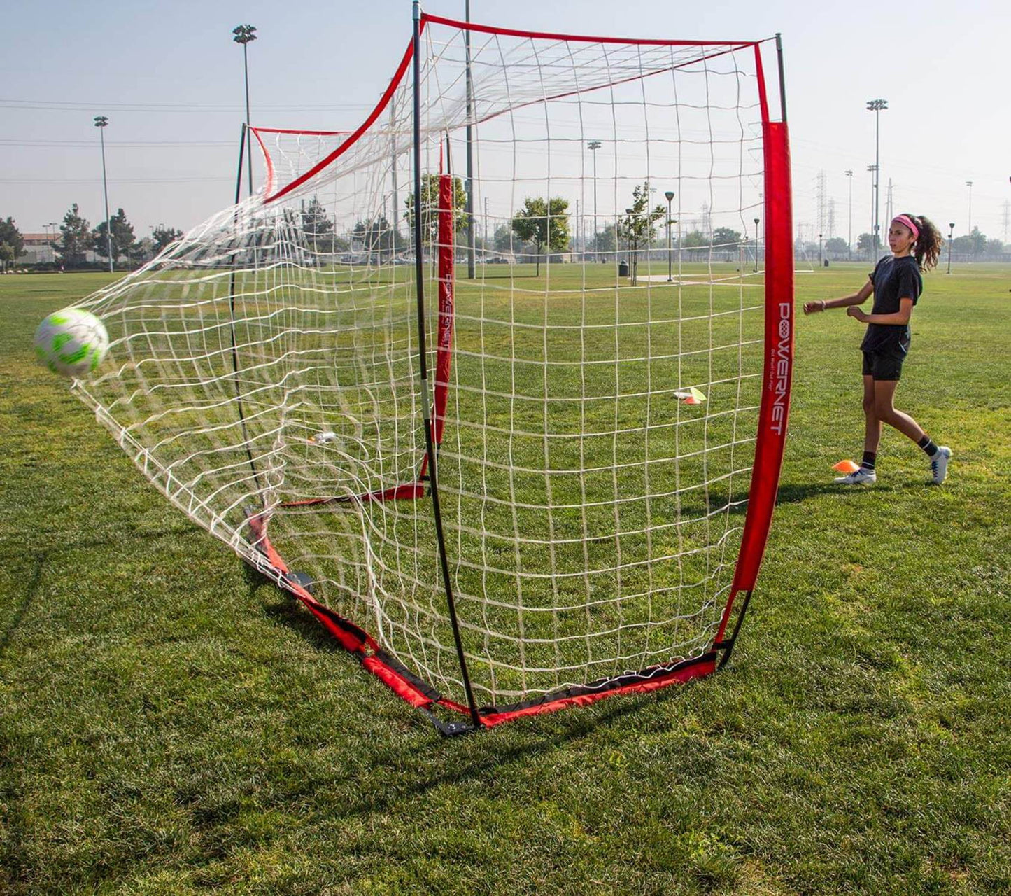 Pro Portable Futsal Soccer Goal 9.8 x 6.5 FT – Collapsible Training Net with Carry Bag