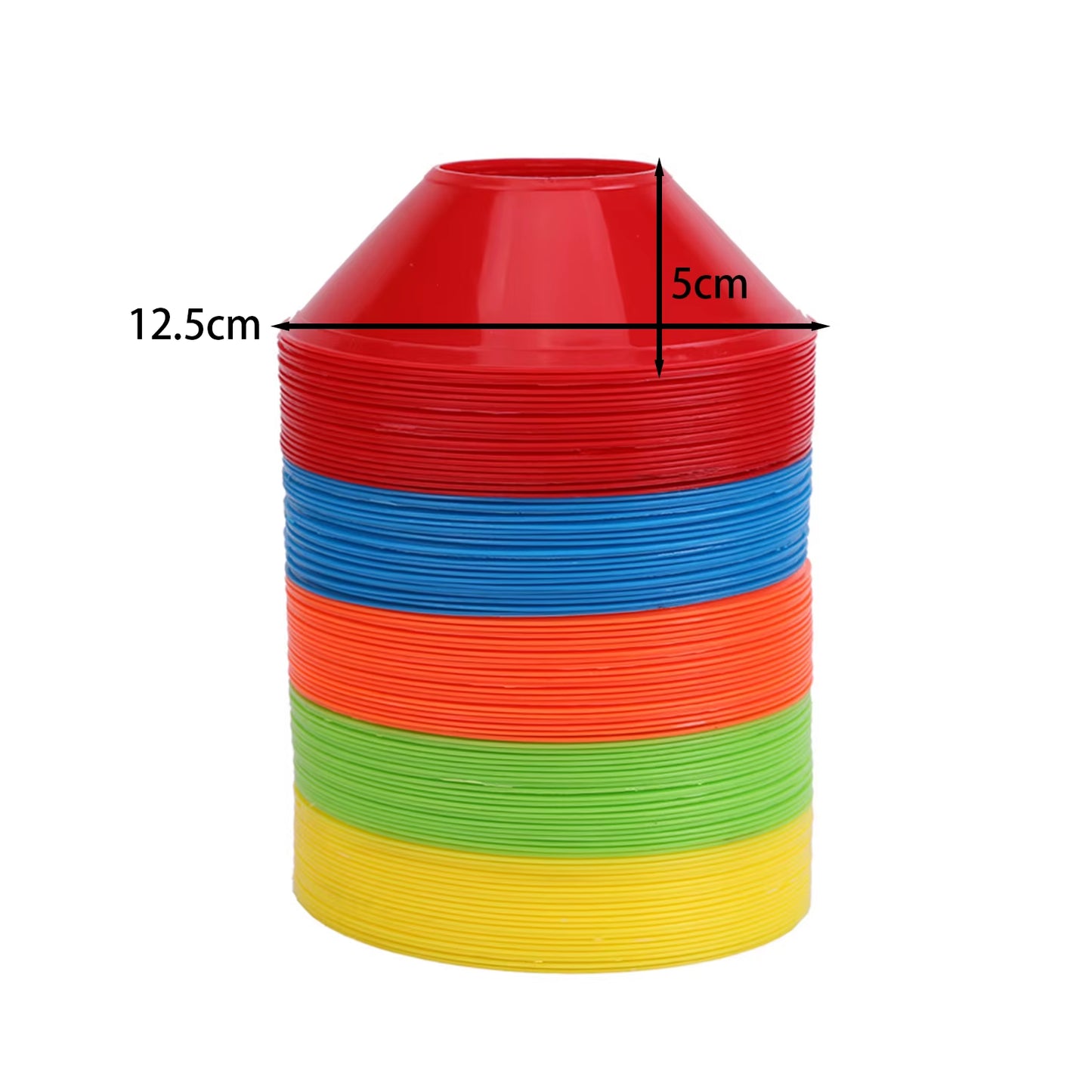 50-Piece Soccer Training Cones – Portable Agility & Practice Markers