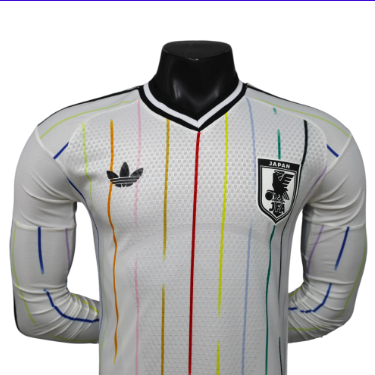 Japan 2026 Long Sleeve Player Version Away Jersey – Size S–XXL – Custom Name & Number, Select Badges
