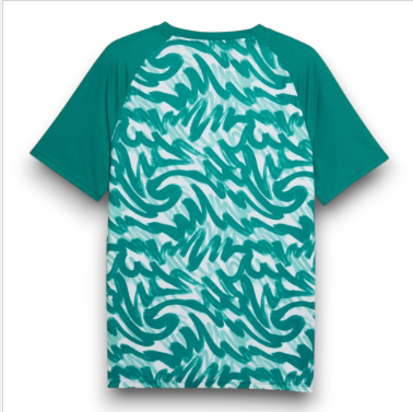 Portugal 2026 Teal & White Swirl Pre-Match Jersey – Size S–XXL – Custom Name & Number, Select Badges