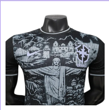 Brazil 2026 Jesus Special Edition Black Player Version Jersey – Size S–XXL – Custom Name & Number, Select Badges