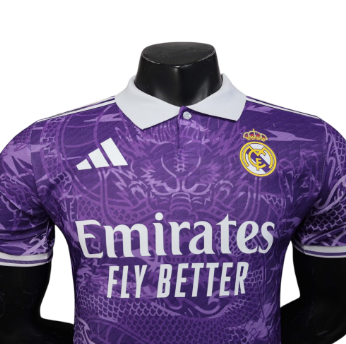 Real Madrid 2025-26 Purple Dragon Player Version Jersey – Size S–XXL – Custom Name & Number, Select Badges