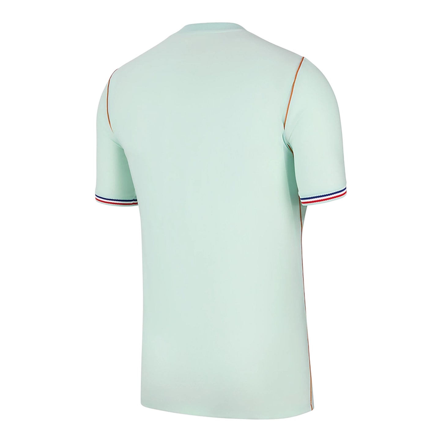 GOATkitz France 2026 adult away jersey in light mint green with subtle brown trim and striped cuffs.