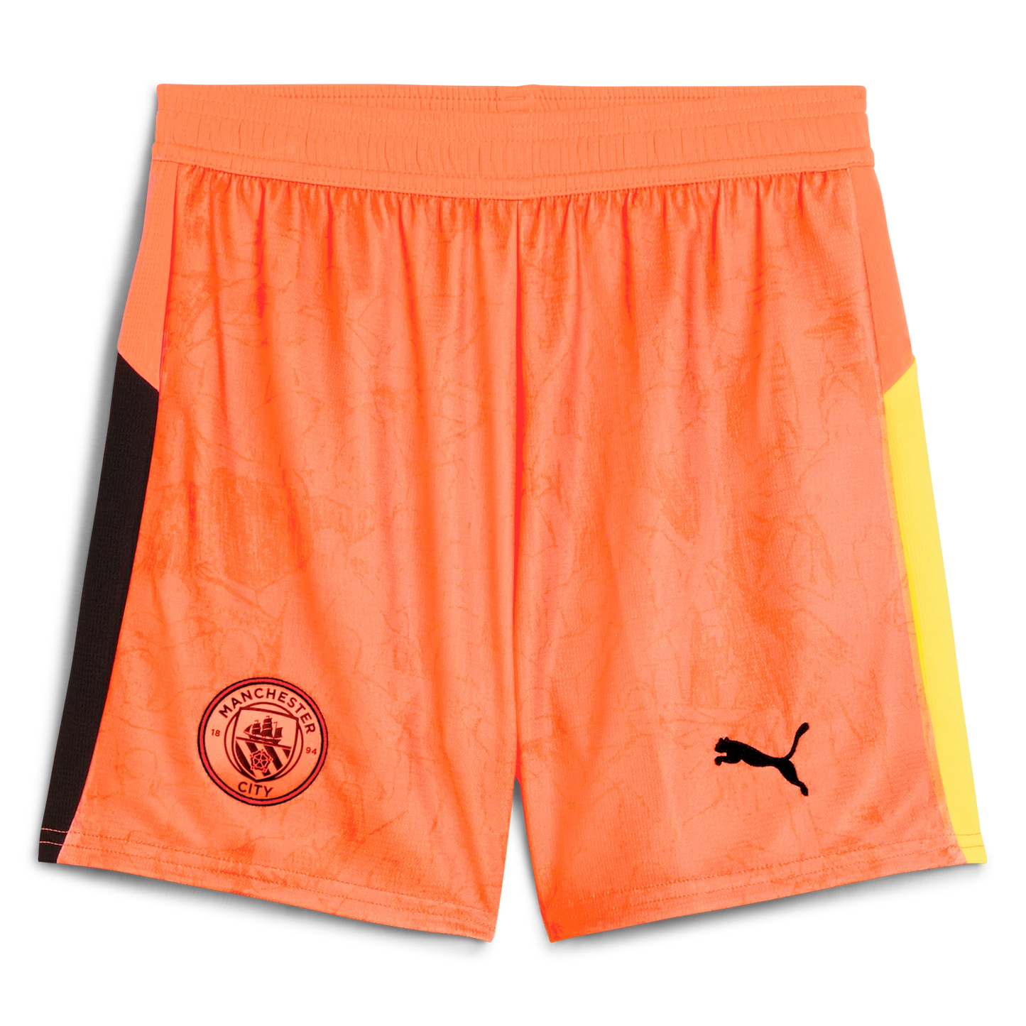 Manchester City x KidSuper Orange 2025-26 Kids Jersey + Shorts – Sizes 16–28 – Custom Name & Number, Select Badges