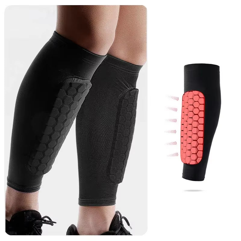 Honeycomb Soccer Shin Guard Sleeves – Built-In Shin Pads