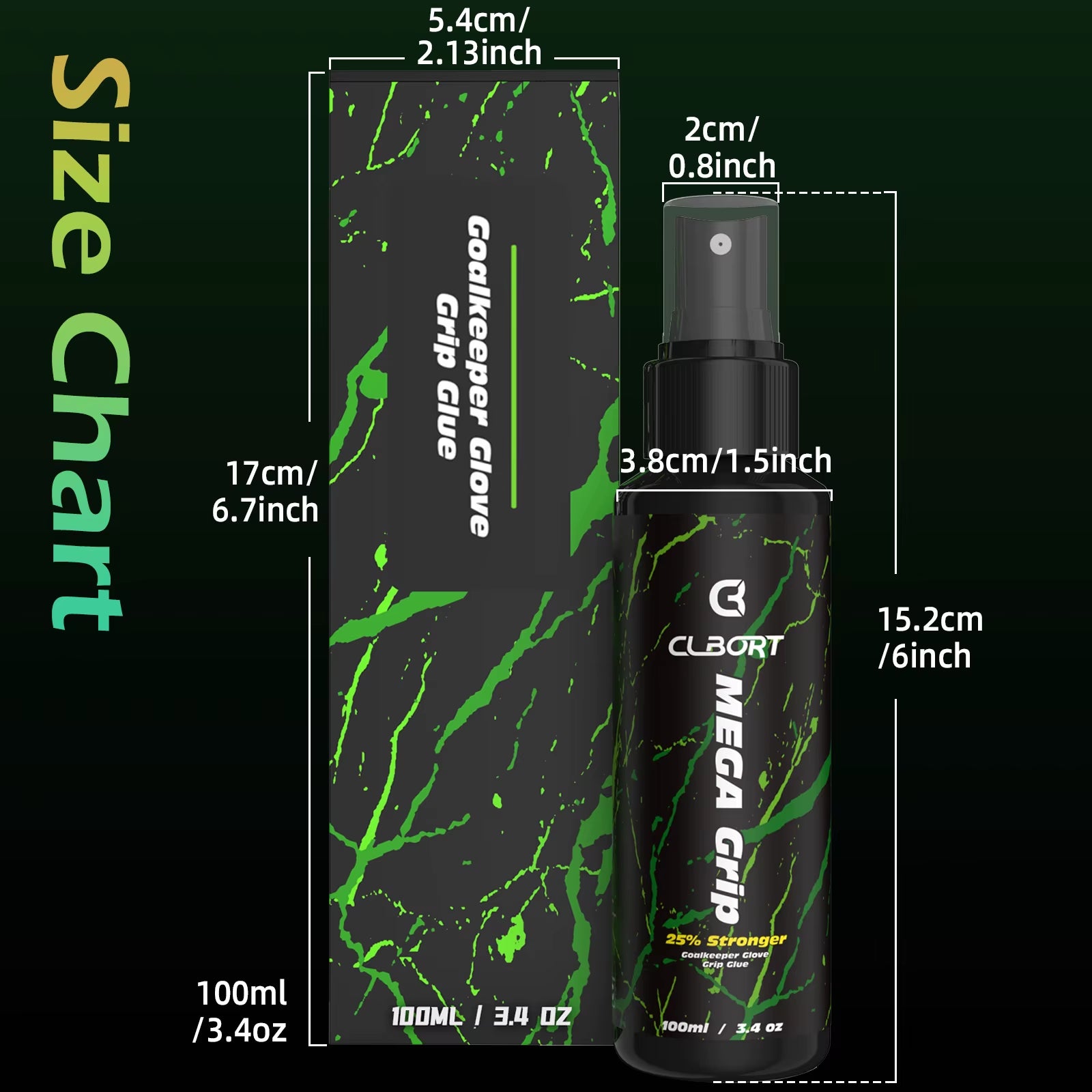 Goalkeeper Glove Grip Spray – Goalie Glove Glue (100ml)