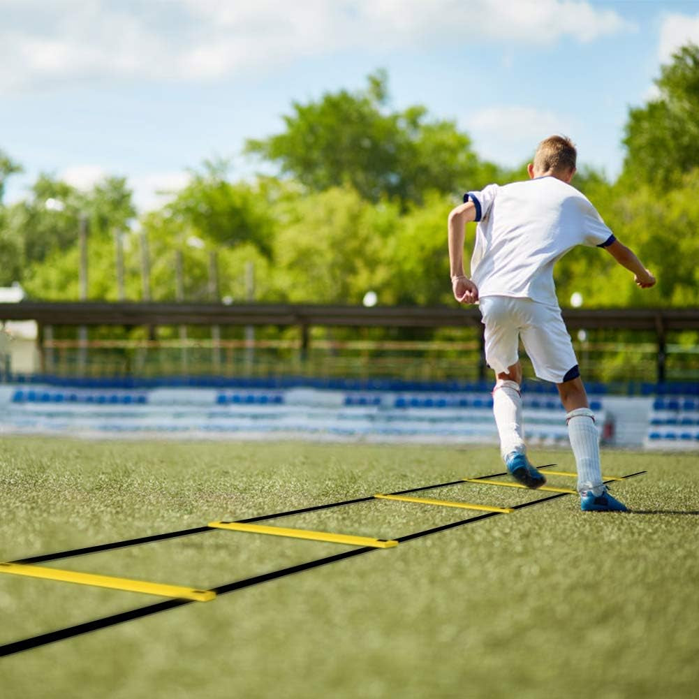 Pro Agility Ladder – 12 Rung 20ft Speed & Footwork Training Ladder with Carrying Bag