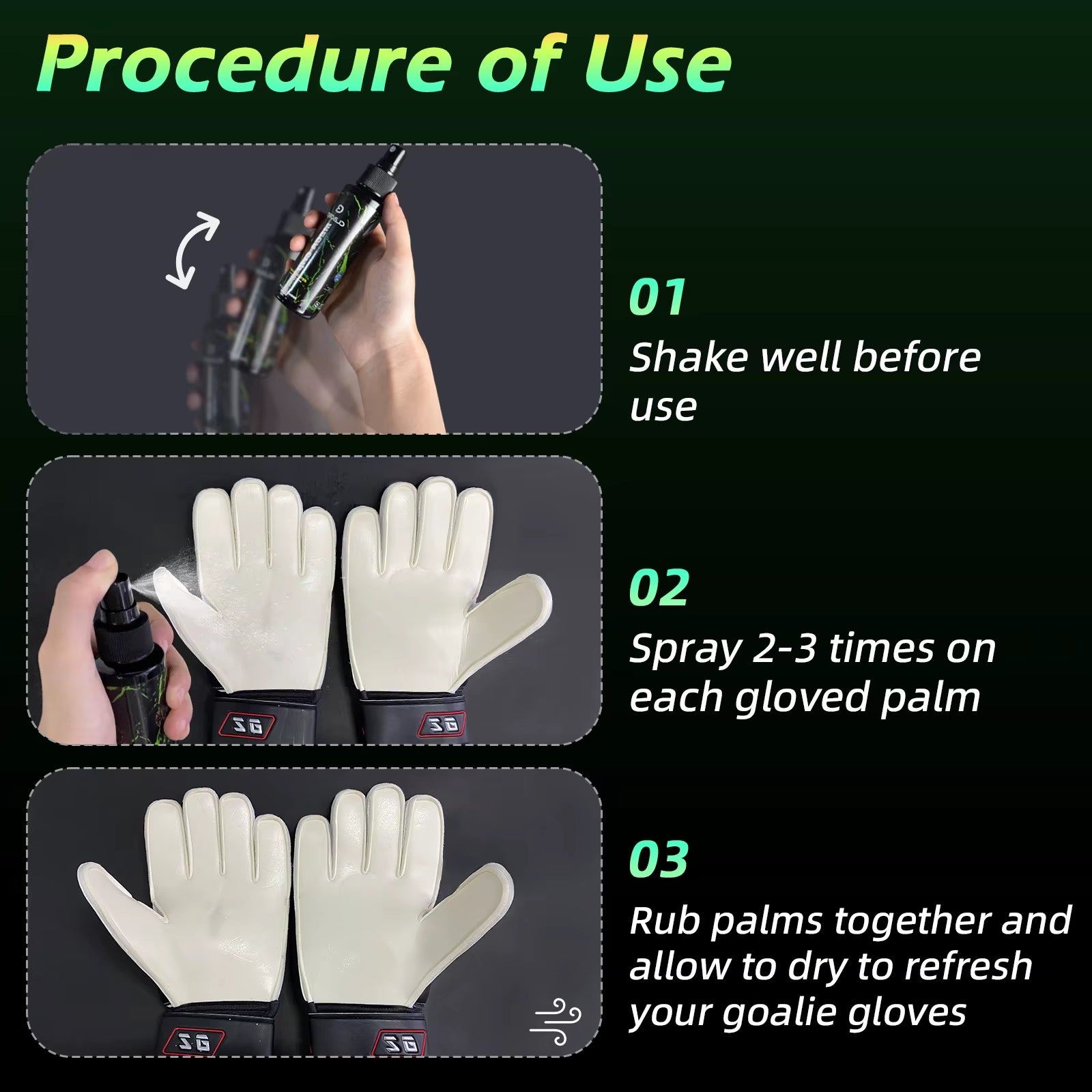 Goalkeeper Glove Grip Spray – Goalie Glove Glue (100ml)