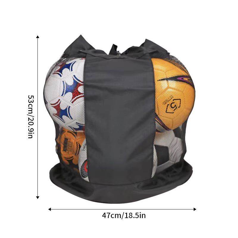 Soccer Ball Carry Bag – Portable Mesh Storage Bag