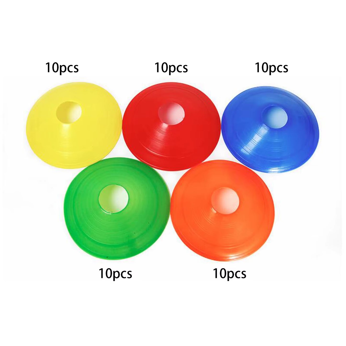 50-Piece Soccer Training Cones – Portable Agility & Practice Markers