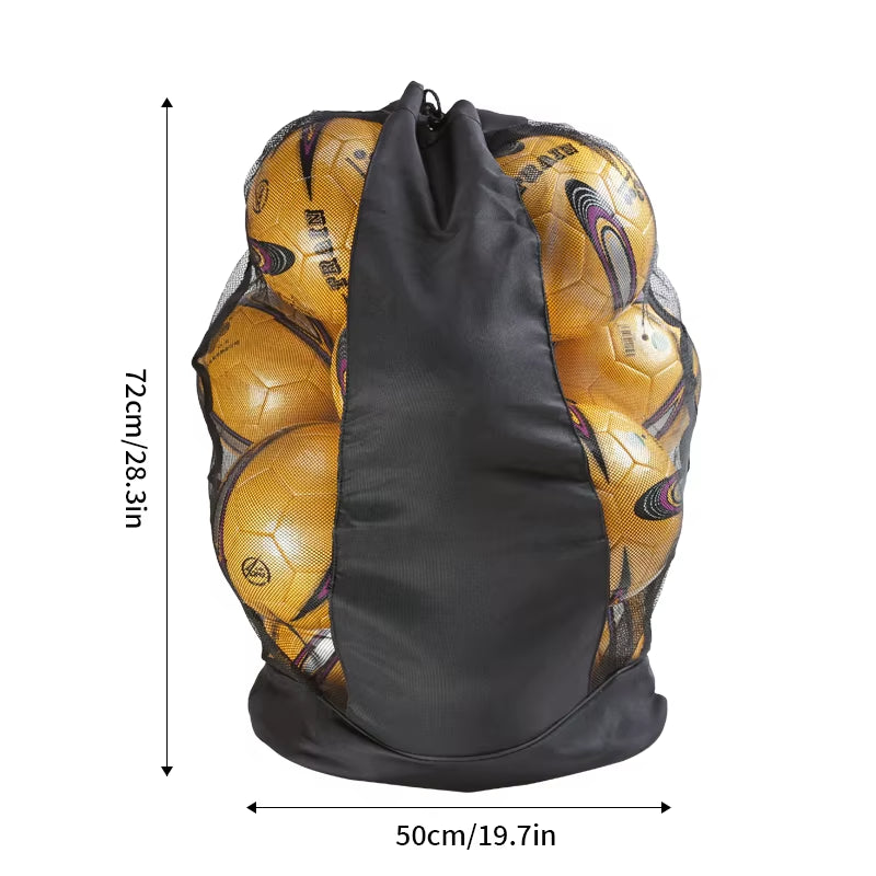 Soccer Ball Carry Bag – Portable Mesh Storage Bag