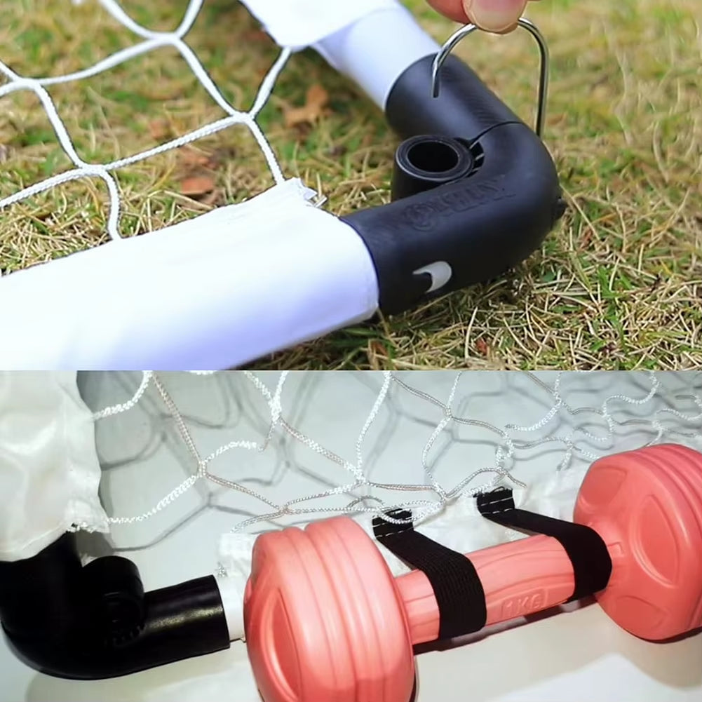 Portable Folding Soccer Goal Set with Ball & Pump