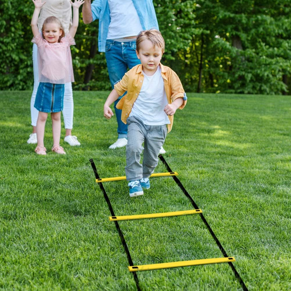 Pro Agility Ladder – 12 Rung 20ft Speed & Footwork Training Ladder with Carrying Bag