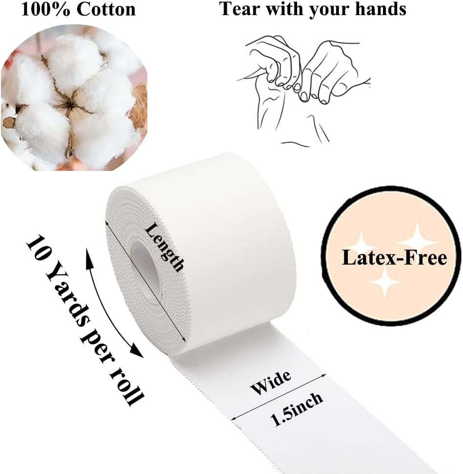 Athletic Sports Tape (5 Pack) – Wrist, Ankle & Shin Support Tape