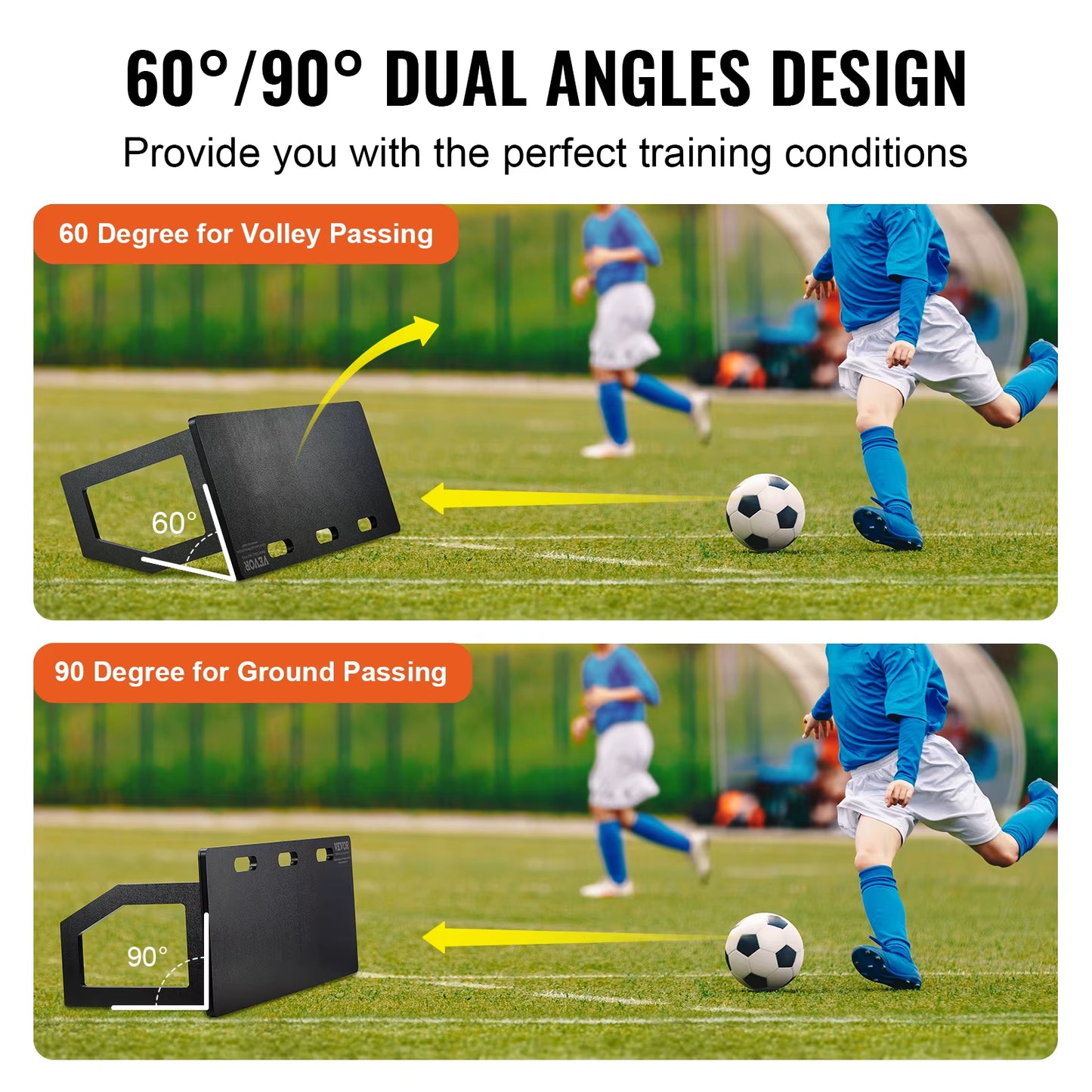 Portable Soccer Rebounder Board – Foldable Passing & Control Trainer