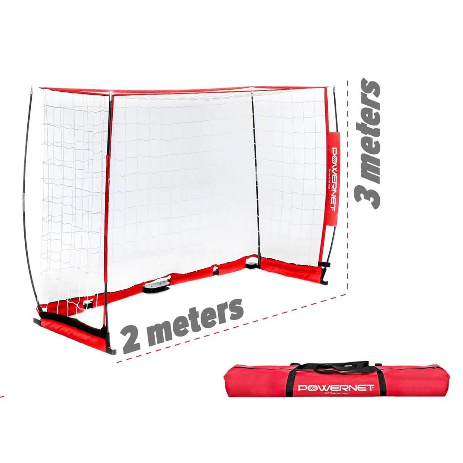 Pro Portable Futsal Soccer Goal 9.8 x 6.5 FT – Collapsible Training Net with Carry Bag