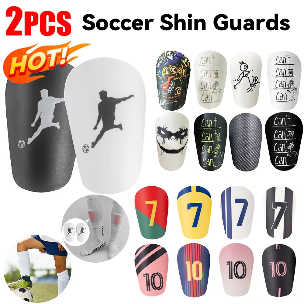 Mini Soccer Shin Guards (2-Pack) – Lightweight Football Shin Pads for Training