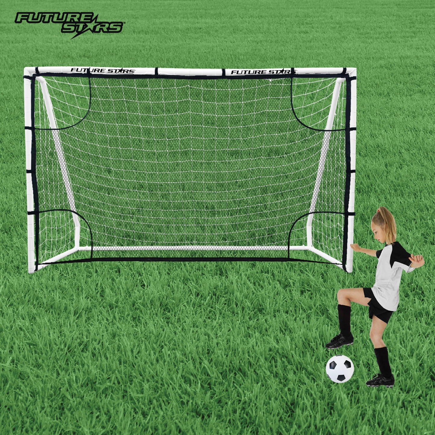 Pro 8FT Soccer Goal Training Kit – Goal, Shooter Tutor, Ball & Pump Set