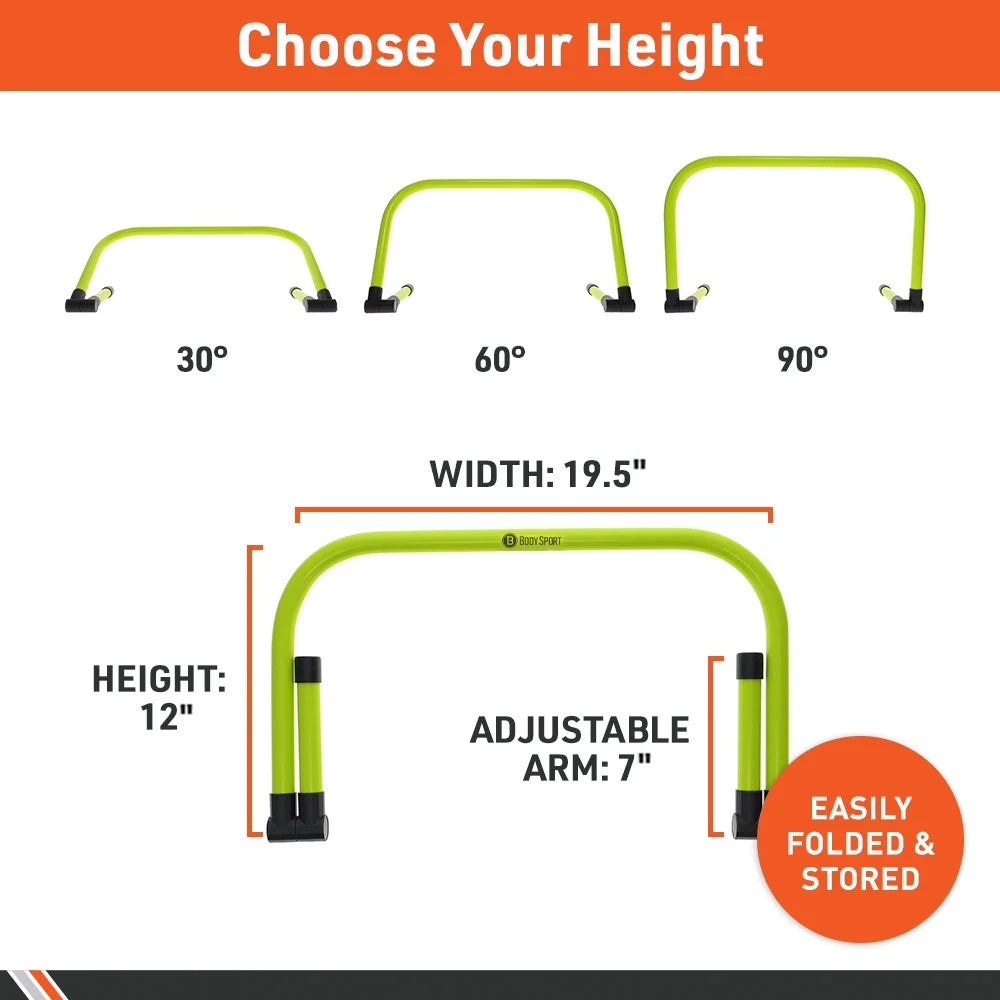 Adjustable Speed Training Hurdles (Set of 5) – Agility & Jump Training