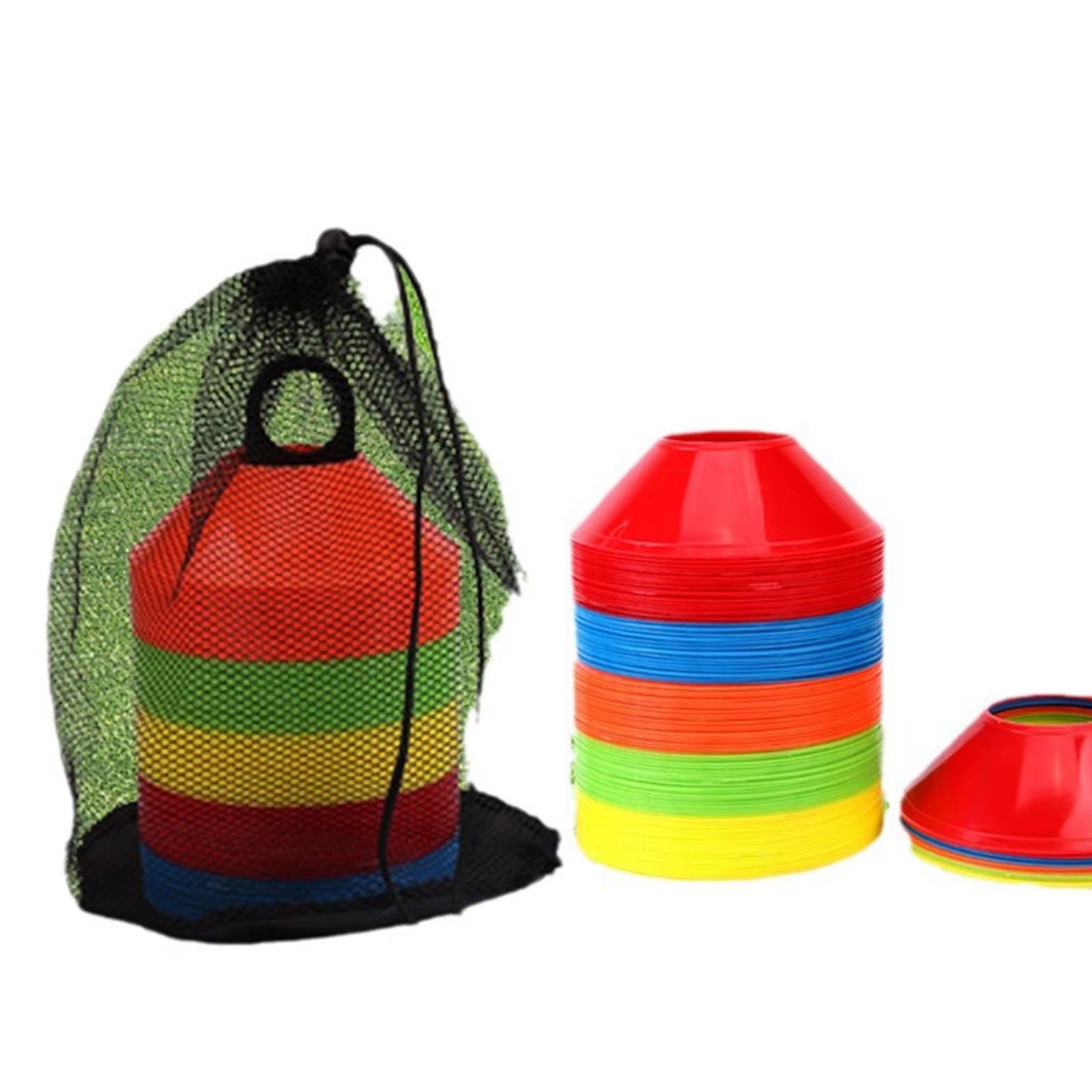 50-Piece Soccer Training Cones – Portable Agility & Practice Markers