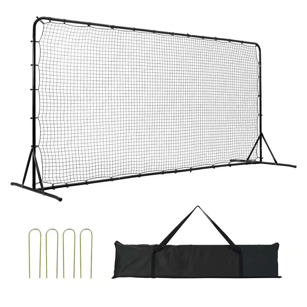 Soccer Rebounder Net 12x6 FT – Adjustable Training Rebound Net with Carry Bag