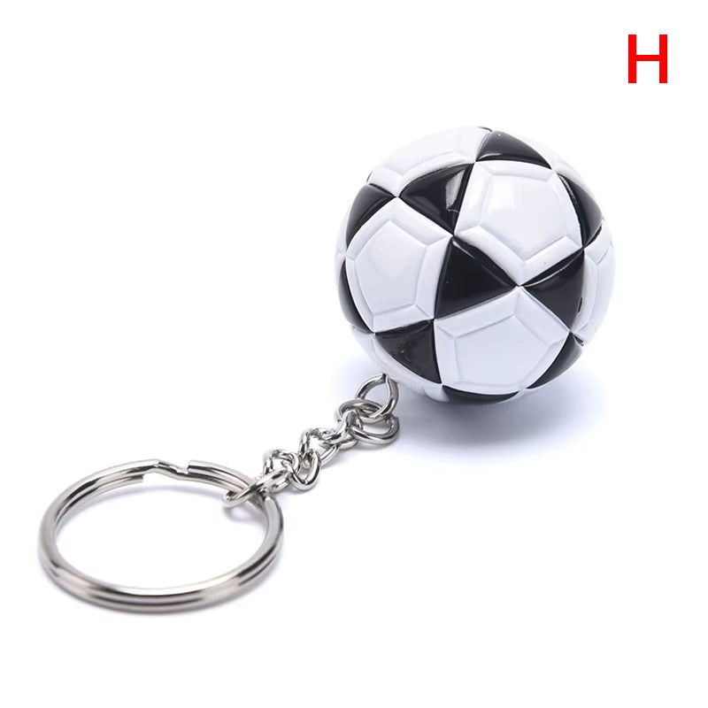3D Soccer Ball Keychain – PU Leather Football Key Ring