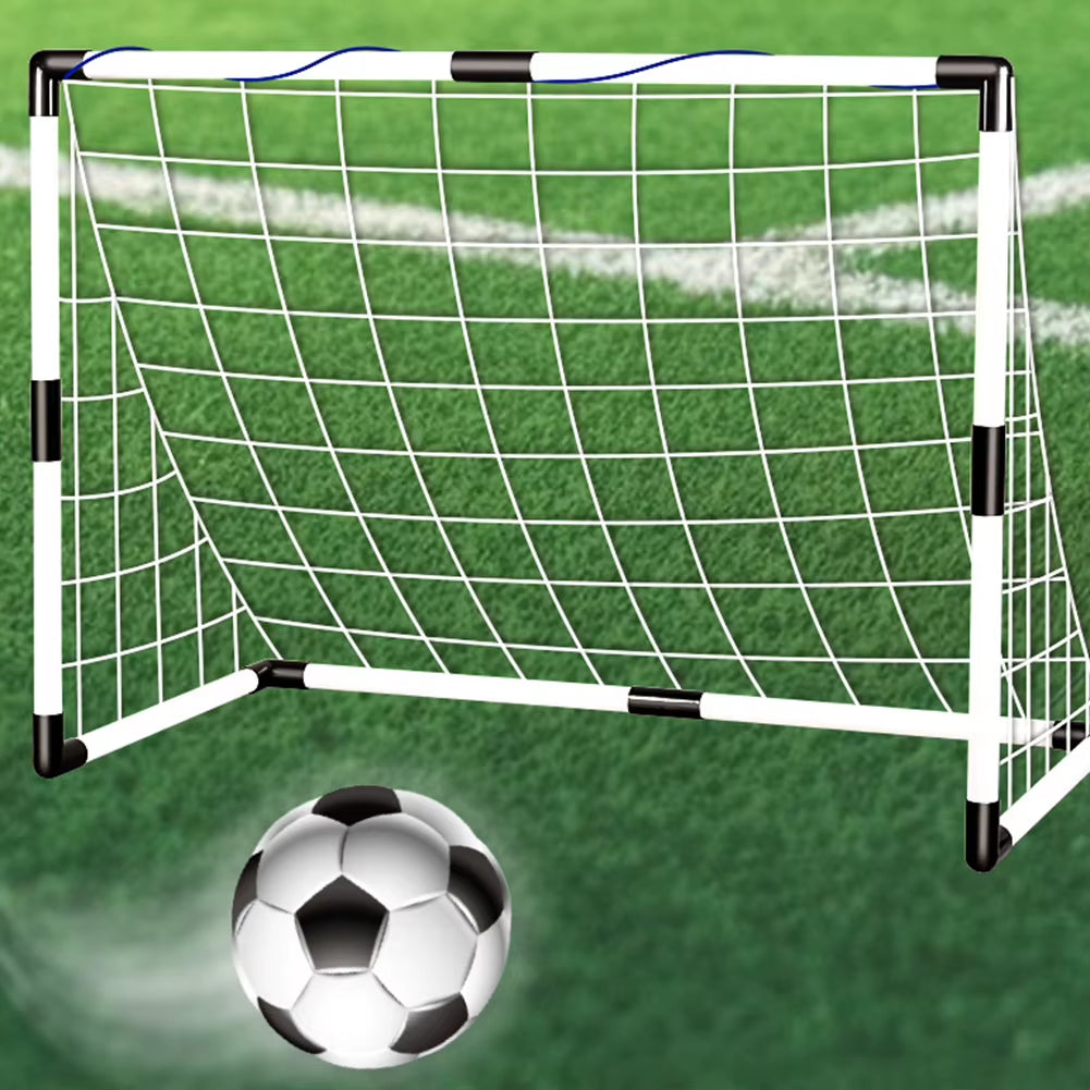 Portable Folding Soccer Goal Set with Ball & Pump