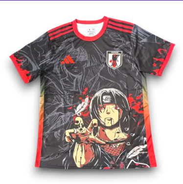 Japan 2026 Uchiha Itachi Black Special Edition Jersey – Size S–XXL – Custom Name & Number, Select Badges