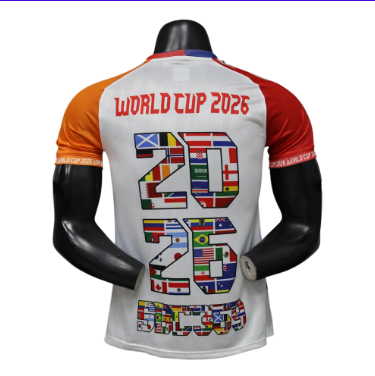 World Cup 2026 Multi-Team Collage Player Version Jersey – Size S–XXL – Custom Name & Number, Select Badges