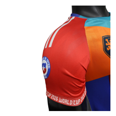 World Cup 2026 Multi-Team Collage Player Version Jersey – Size S–XXL – Custom Name & Number, Select Badges