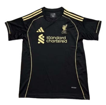 Liverpool 2025-26 Black Special Edition Adult Jersey – Size S–XXL – Custom Name & Number, Select Badges
