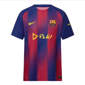 Barcelona x Ed Sheeran 2025-26 Home Special Edition Adult Jersey – Size S–XXL – Custom Name & Number, Select Badges