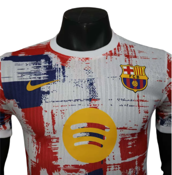 Barcelona 2025-26 Red, White, And Blue Special Edition Player Version Jersey – Size S–XXL – Custom Name & Number, Select Badges