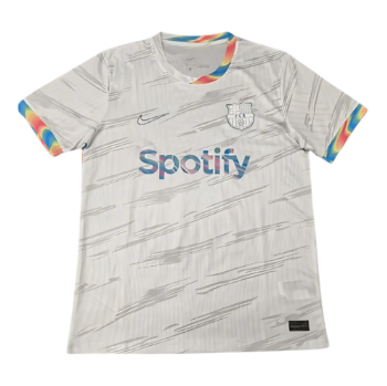 Barcelona 2025-26 White Thermal Special Edition Adult Jersey – Size S–XXL – Custom Name & Number, Select Badges