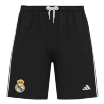 Real Madrid 2025-26 Black & White Dragon Kids Jersey + Shorts – Sizes 16–28 – Custom Name & Number, Select Badges