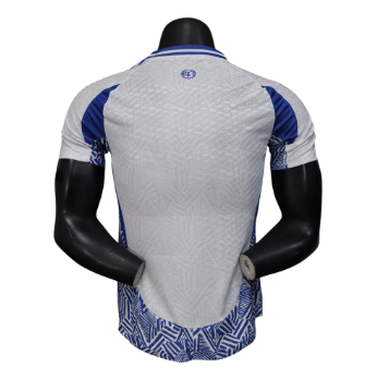 Real Madrid 2025-26 White & Blue Player Version Jersey – Size S–XXL – Custom Name & Number, Select Badges