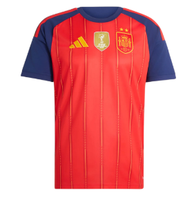 Spain 2026 2 Stars Kids Home Jersey + Shorts – Sizes 16–28 – Custom Name & Number, Select Badges