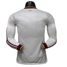 Spain 2026 2 Stars Long Sleeve Player Version Away Jersey – Size S–XXL – Custom Name & Number, Select Badges