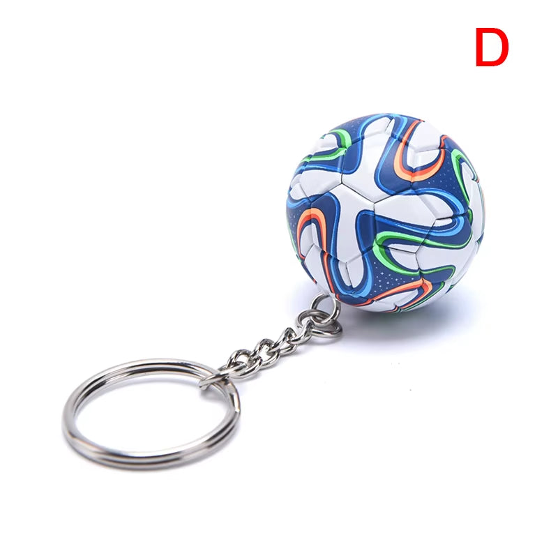 3D Soccer Ball Keychain – PU Leather Football Key Ring