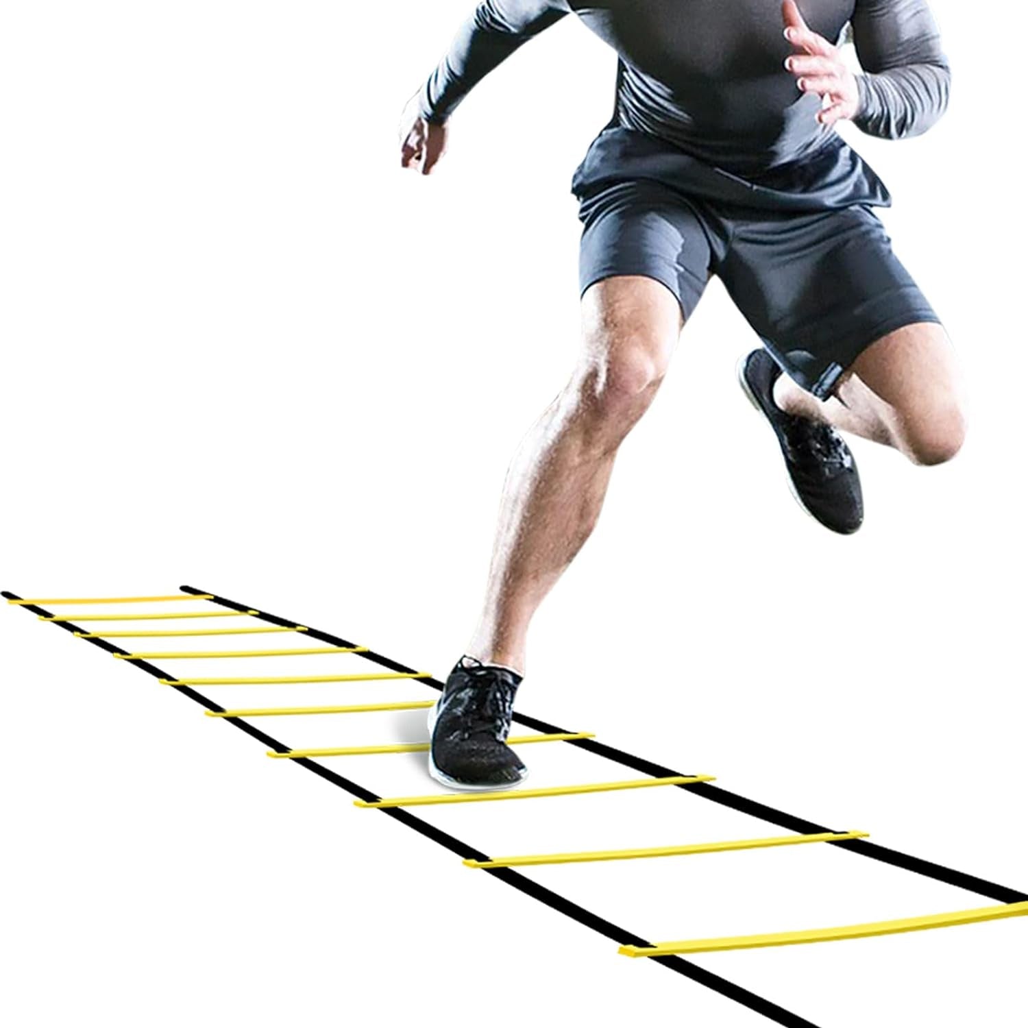 Pro Agility Ladder – 12 Rung 20ft Speed & Footwork Training Ladder with Carrying Bag