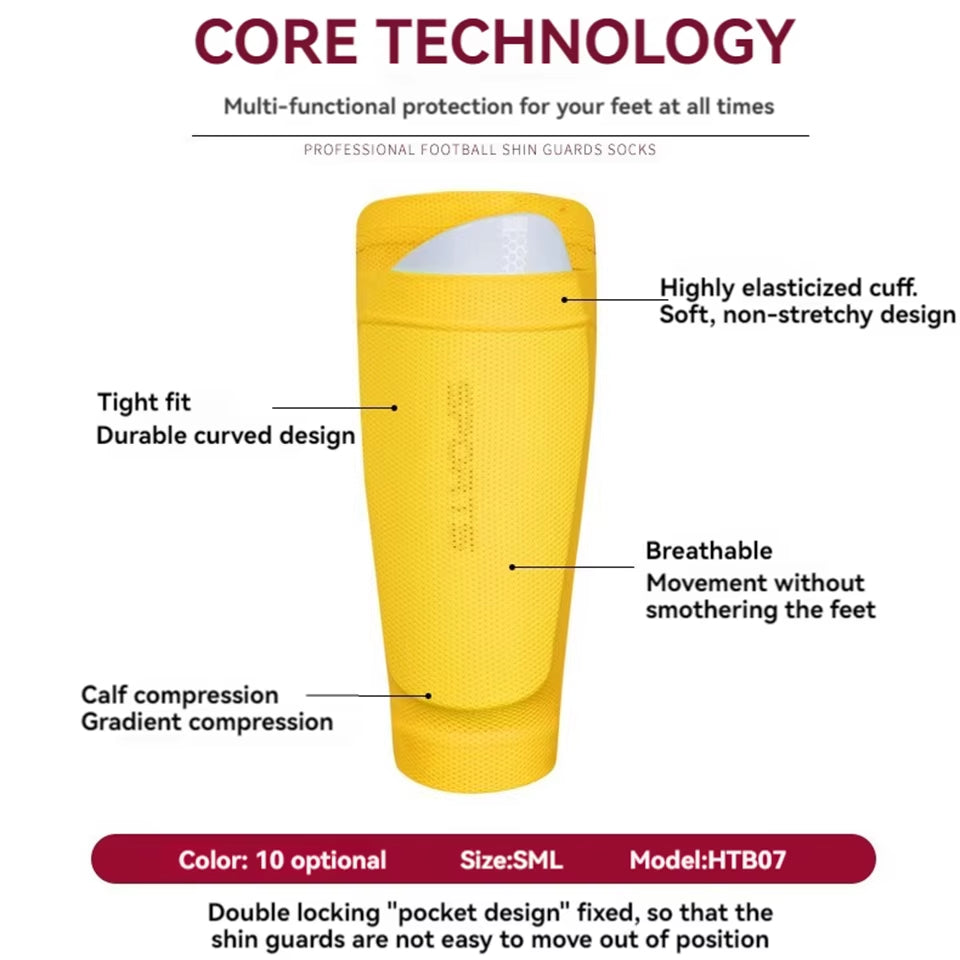 Soccer Shin Guard Sleeves – Shin Pad Holders for Kids & Adults