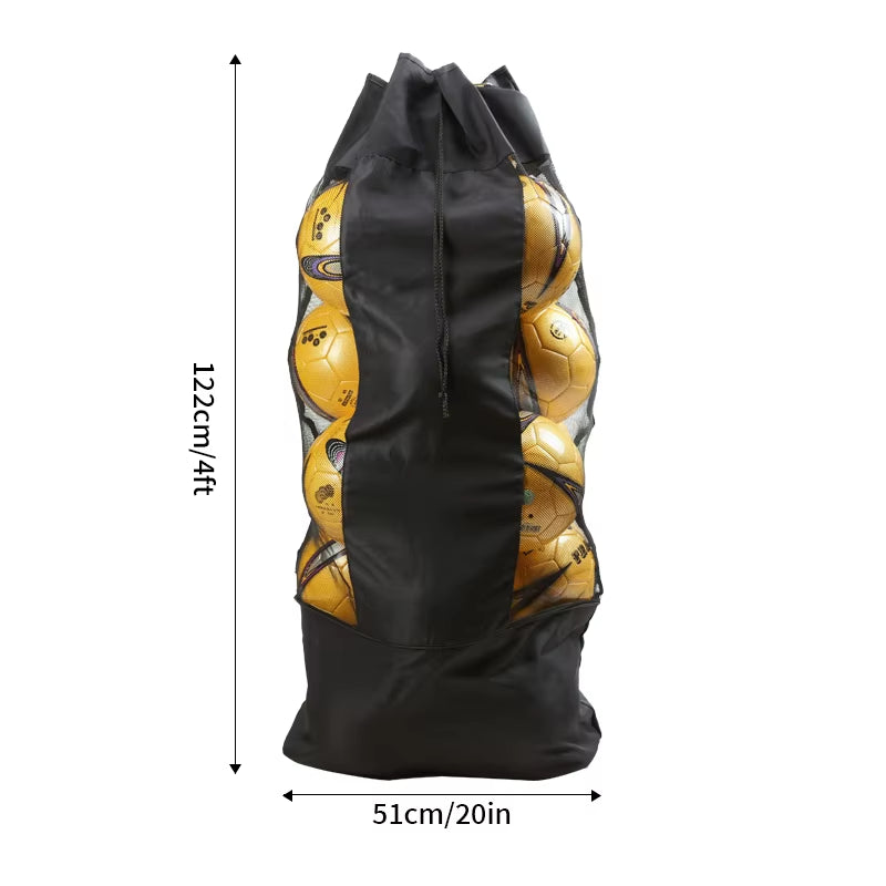 Soccer Ball Carry Bag – Portable Mesh Storage Bag