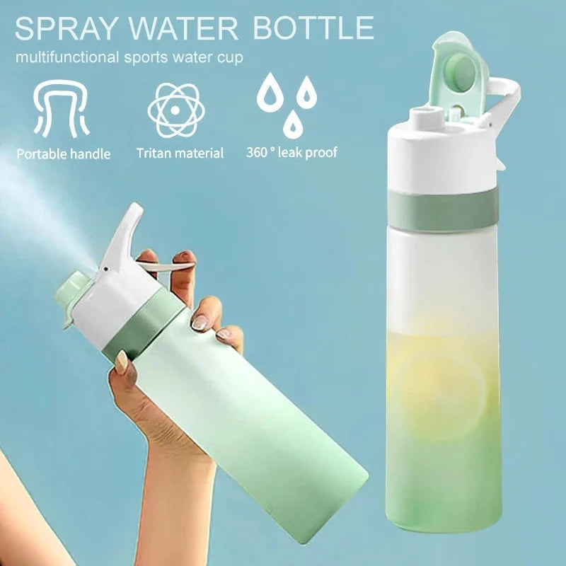 Spray Water Bottle – Cooling Mist Sports Bottle with Large Capacity