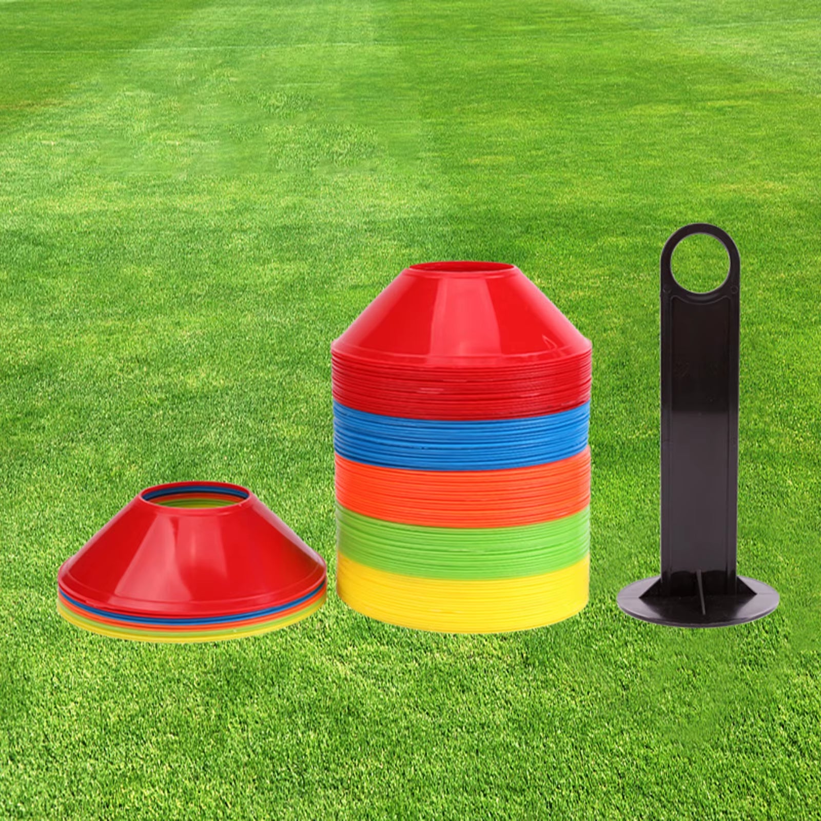 50-Piece Soccer Training Cones – Portable Agility & Practice Markers