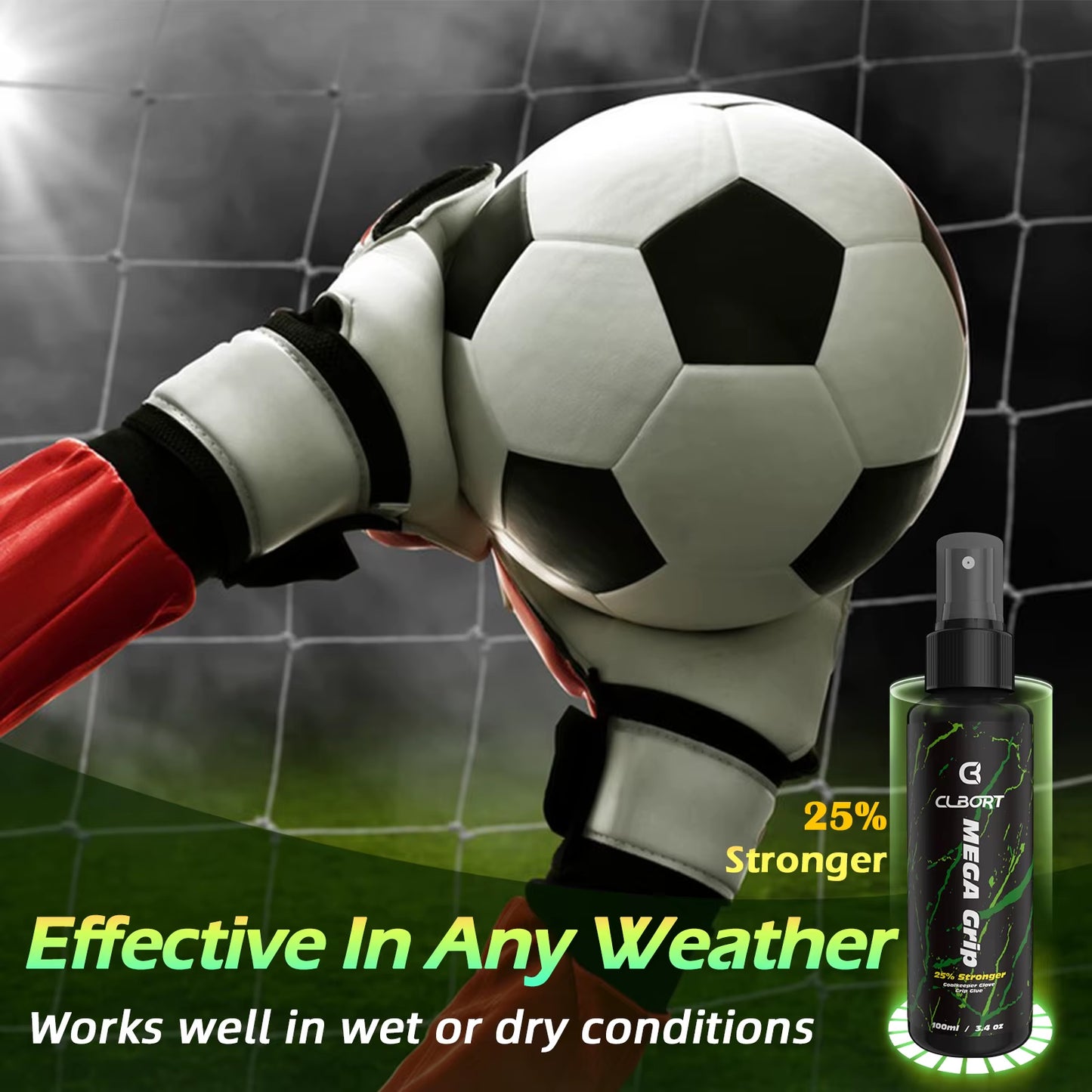 Goalkeeper Glove Grip Spray – Goalie Glove Glue (100ml)