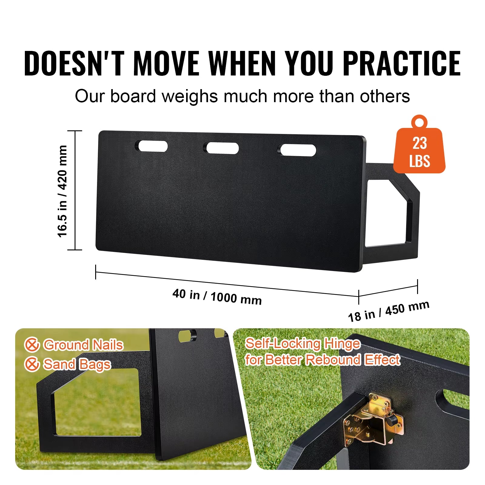 Portable Soccer Rebounder Board – Foldable Passing & Control Trainer