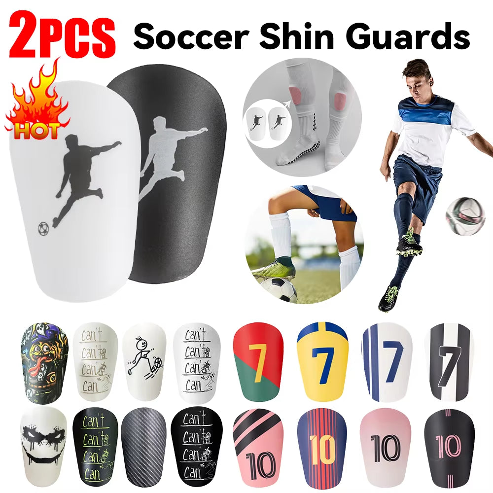 Mini Soccer Shin Guards (2-Pack) – Lightweight Football Shin Pads for Training