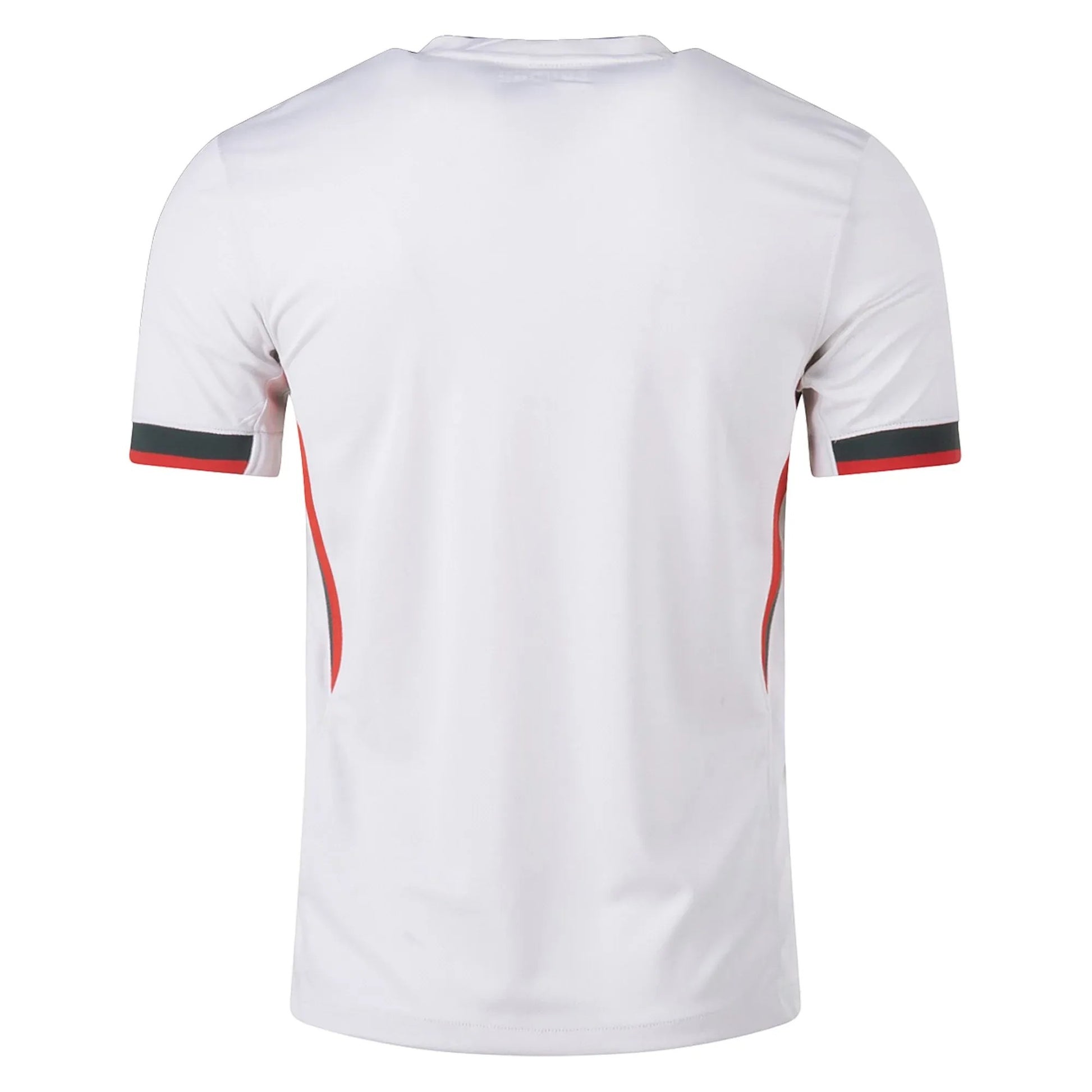 GOATkitz Chelsea 2025-26 adult away jersey, white with red and black trim on sleeves and sides.