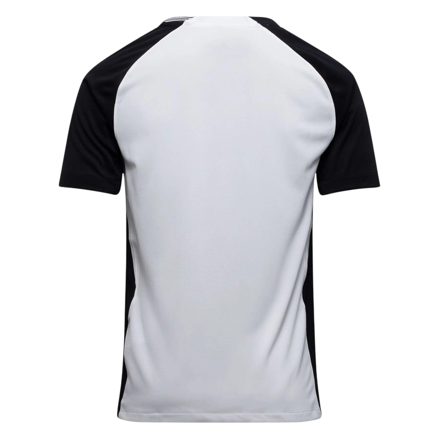 GOATkitz Corinthians 2025-26 adult home jersey, white with black raglan sleeves and side panels. Customizable.