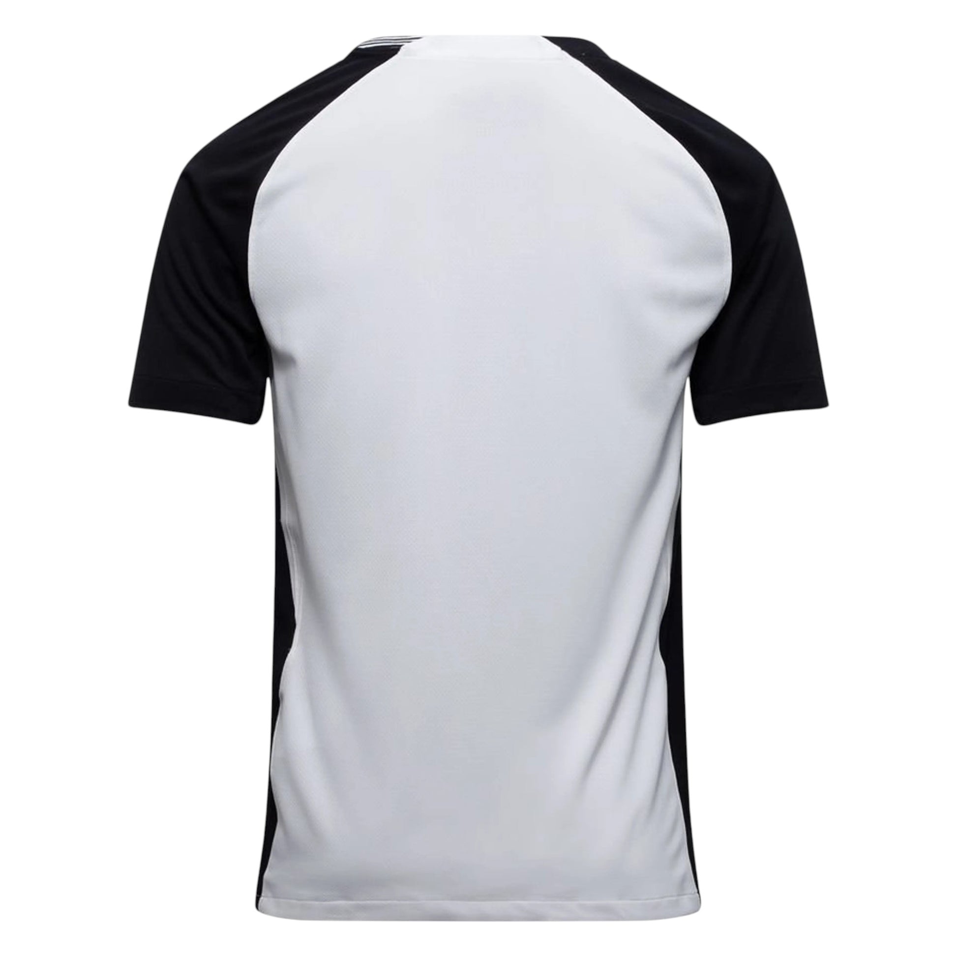 GOATkitz Corinthians 2025-26 adult home jersey, white with black raglan sleeves and side panels. Customizable.
